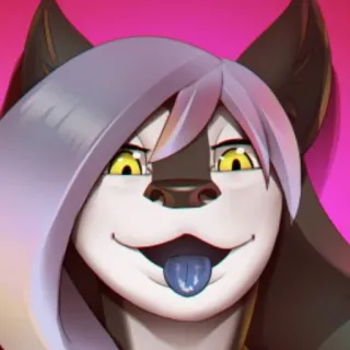 😛 Антро, Фурри, Животное, Мультфильм, Персонаж, Наклейка, Собака telegram sticker