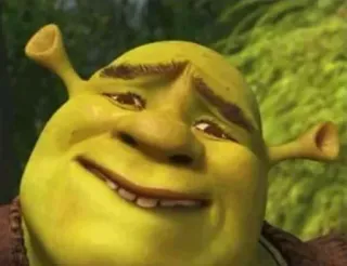 🥴 Shrek 怪物, 緑, 映画, アニメ, 面白い telegram sticker