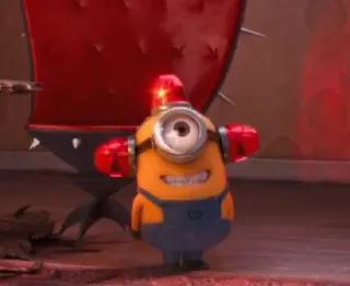 😈 Minion cartoon, character, minion, funny, boxing telegram sticker