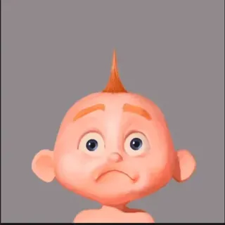 😾 Jack-Jack The Incredibles Jack-Jack, Iniemamocni, Pixar, Disney, dziecko, kreskówka, postać telegram sticker