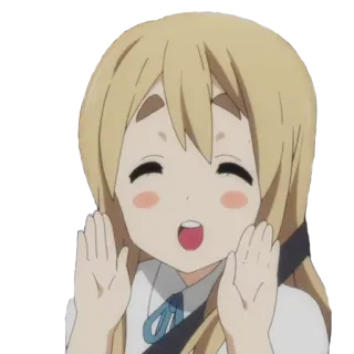 😄 Anime, Garota, Feliz, Fofo/Bonito, Alegre, Mangá telegram sticker