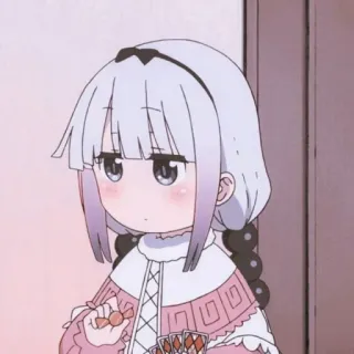 💕 Kanna Kamui Miss Kobayashi's Dragon Maid anime, carino, drago, Kanna, manga telegram sticker