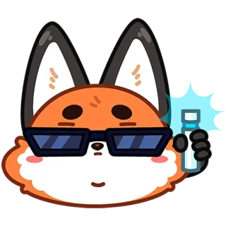 Лис Твигги | @Premium_Emojis_Telegram whatsapp stickers