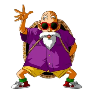 👋 Master Roshi Dragon Ball Muten Roshi, Dragon Ball, Anime, Dibujos animados, Personaje whatsapp sticker