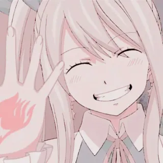 🎏 Lucy Heartfilia Fairy Tail Anime, Manga, Fairy Tail, Lucy Heartfilia, Fanart whatsapp sticker