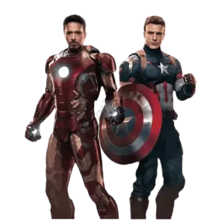 🤗 Iron Man Iron Man, Captain America, Marvel, Super-héros, Avengers, Comics, Personnages, Héros telegram sticker