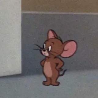 🐭 Jerry Mouse Tom and Jerry Cartone animato, Topo, Animazione, Divertente, Classico telegram sticker