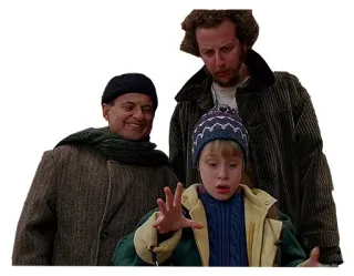 👨‍👨‍👦 Kevin McCallister Home Alone Esqueceram de Mim, Filme, Natal, Kevin McCallister, Macaulay Culkin, Comédia, Clássico whatsapp sticker