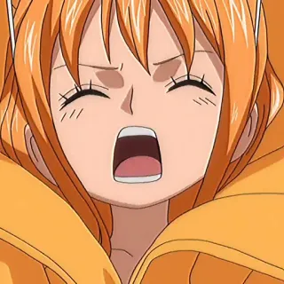 🍊 Nami One Piece Anime, One Piece, Nami, Manga, Dibujos animados, Personaje, Pelo naranja telegram sticker