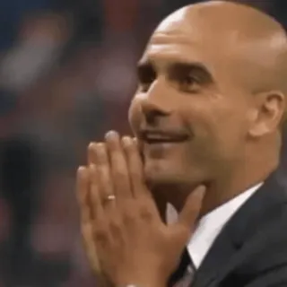 😨 Pep Guardiola Football telegram sticker