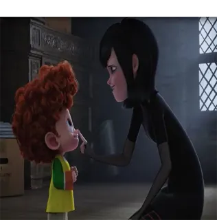 ☺️ Mavis Hotel Transylvania Мэвис, Монстры на каникулах, мультфильм, мультик, ребенок, вампир, семья telegram sticker