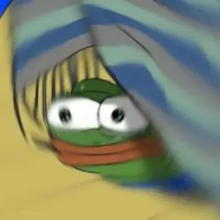 🥶 Pepe the Frog Pepe, frog, meme, internet meme, cartoon frog, internet telegram sticker