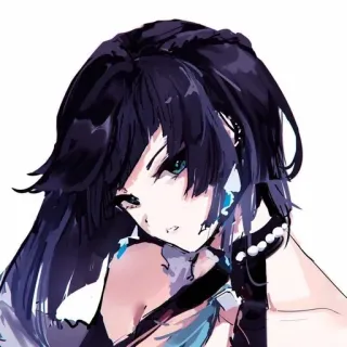 🧿 Anime, Cô gái, Phụ nữ, Chân dung, Minh họa telegram sticker