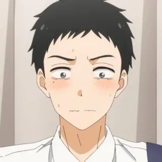 😳 Anime, Charakter, Gesichtsausdruck, Mann, Porträt telegram sticker