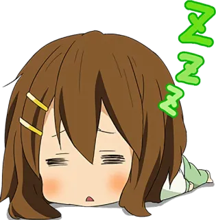 😴 ZZZ sleeping, tired, sleepy, zzz, anime telegram sticker