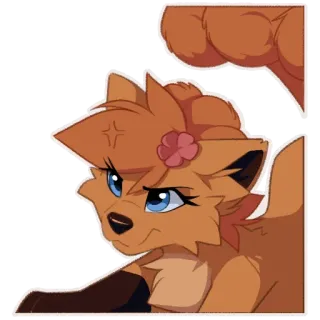 😡 Vulpix Pokémon whatsapp sticker