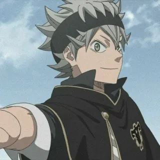 🐾 Asta Black Clover anime, manga, character, asta, black clover, anime boy telegram sticker