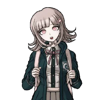 😶 Chiaki Nanami Danganronpa Anime, Danganronpa, Chiaki Nanami, Jeu vidéo, Personnage, Mignon telegram sticker