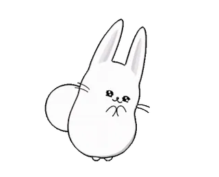 🤩 うさぎ, かわいい, 動物, マンガ, ゆるい telegram sticker