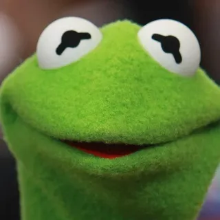 🙂 Kermit the Frog 科米, 青蛙, 木偶, 布偶, 绿色, 可爱, 卡通 telegram sticker