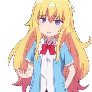😨 Gabriel White Tenma Gabriel DropOut Anime, Manga, Lucu, Pirang, Gadis, Kawaii telegram sticker