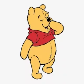 😄 Winnie the Pooh Winnie the Pooh, cartoon, bear, cute, friend, child friendly telegram sticker