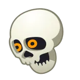 😓 teschio, sudore, emoji, ansioso, nervoso telegram sticker