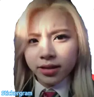 😧 Stickergram 人物, ポートレート, 女性, 女性, 顔, k-pop, アジア telegram sticker