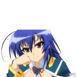 🙎 Anime, Manga, Niebieskie włosy, Kobieta, Postać, Dziewczyna telegram sticker