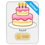 🎁 limited ciasto, urodziny, deser, świętowanie, słodkie, edycja limitowana whatsapp sticker