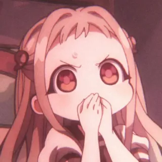 🐇 Anime, Kawaii, Mignon, Fille, En colère, Manga telegram sticker