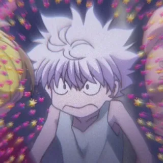 🌟 Killua Zoldyck Hunter x Hunter Anime, Killua, Hunter x Hunter, süß, Herzen telegram sticker