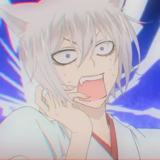 ☁️ Tomoe Kamisama Kiss Anime, Fuchs, Ohren, Lustig, Überrascht, Manga, Charakter, Tomoe, Kamisama Kiss telegram sticker