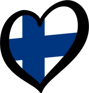 🇫🇮 serce, flaga, finlandia, kraj, miłość telegram sticker