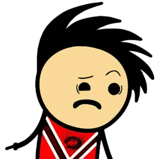 😐 贴纸, 卡通, 角色, 插图 whatsapp sticker