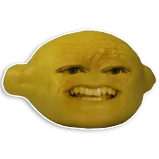 👿 Lemon Annoying Orange arancia fastidiosa, limone, frutta, animazione, commedia telegram sticker