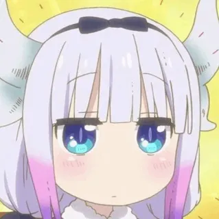 🍥 Kanna Kamui Miss Kobayashi's Dragon Maid Anime, Drache, Süß, Kanna, Kanna Kamui whatsapp sticker