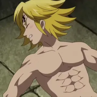 🥟 Meliodas Seven Deadly Sins アニメ, メリオダス, 七つの大罪, 悪魔, キャラクター whatsapp sticker