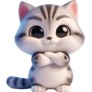 😎 gato, gatito, lindo, mascota, animal, doméstico telegram sticker