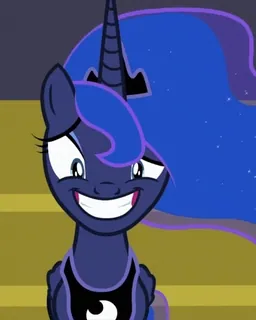 😒 Princess Luna My Little Pony dibujo animado, poni, princesa, Luna, noche, luna telegram sticker