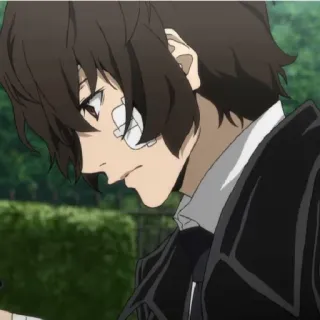 🥀 Dazai Osamu Bungou Stray Dogs anime, bandages, Dazai, Bungou Stray Dogs, character telegram sticker