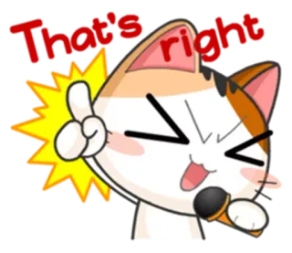 🎤 That's right gato, dedo do meio, ofensivo, humor, desenho animado, animal telegram sticker