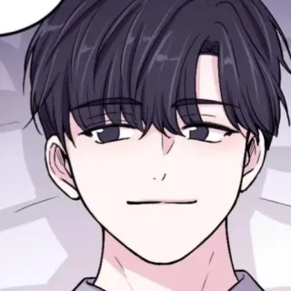 📹 애니메이션, 만화, 얼굴, 초상화, 남자 telegram sticker