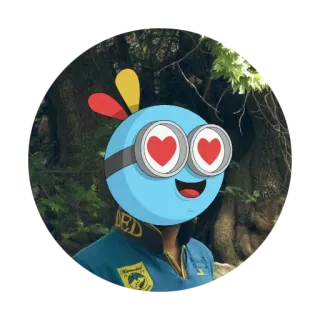 😍 การ์ตูน, แอนิเมชั่น, ความรัก, ตาหัวใจ, สติกเกอร์ telegram sticker