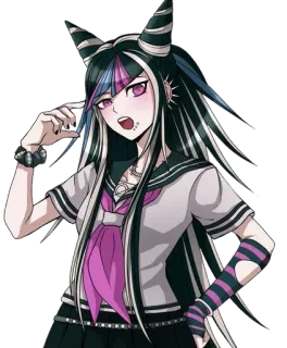 🤔 Ibuki Mioda Danganronpa Anime, Cartoon, Fanart, Danganronpa, Ibuki Mioda telegram sticker