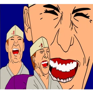 😂 laughing, cartoon, meme, funny, expression, chef, emotional telegram sticker
