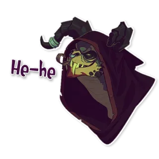 😏 He-he Kartun, Monster, Hoodie, Makhluk, Fantasi telegram sticker