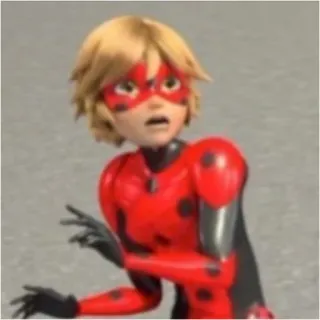 😳 Adrien Agreste Miraculous: Tales of Ladybug & Cat Noir 卡通, 超级英雄, 瓢虫少女, 黑猫诺儿, 阿德里安, 奇迹少女 whatsapp sticker