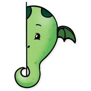 🔚 dragão, fofo, adesivo, desenho animado, animal telegram sticker
