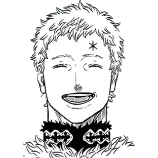 😃 Yuno Black Clover anime, manga, black clover, yuno, magic, wizard king whatsapp sticker